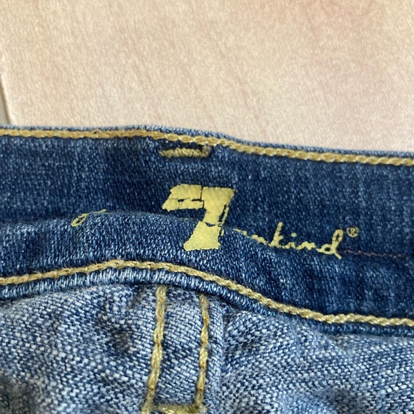 7 For All Mankind Ankle Skinny Jeans | Size 26 Medium Wash Stretch Denim - Picture 6 of 8